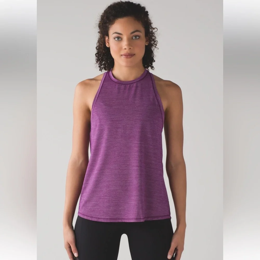 Lululemon Hot Like Agne Singlet‎ size 8 workout yoga athleisure outdoors hiking